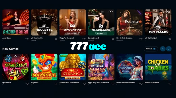 available types of 777ace bet including pre-match live express and system bets
